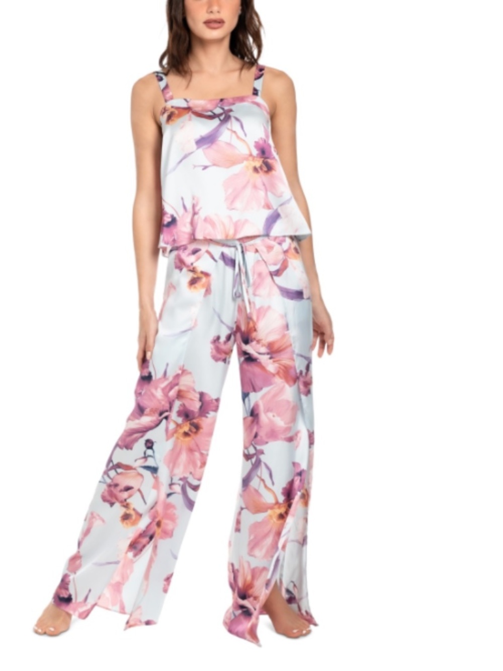 Midnight Bakery Women's Haven Floral Cami Pajama Set - Blue Floral
